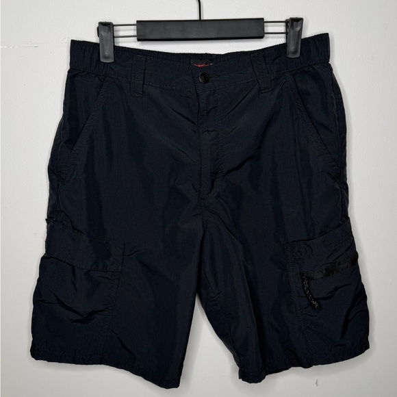 Wrangler Other - Wrangler ATG Black Outdoor Shorts with Red Logo 32